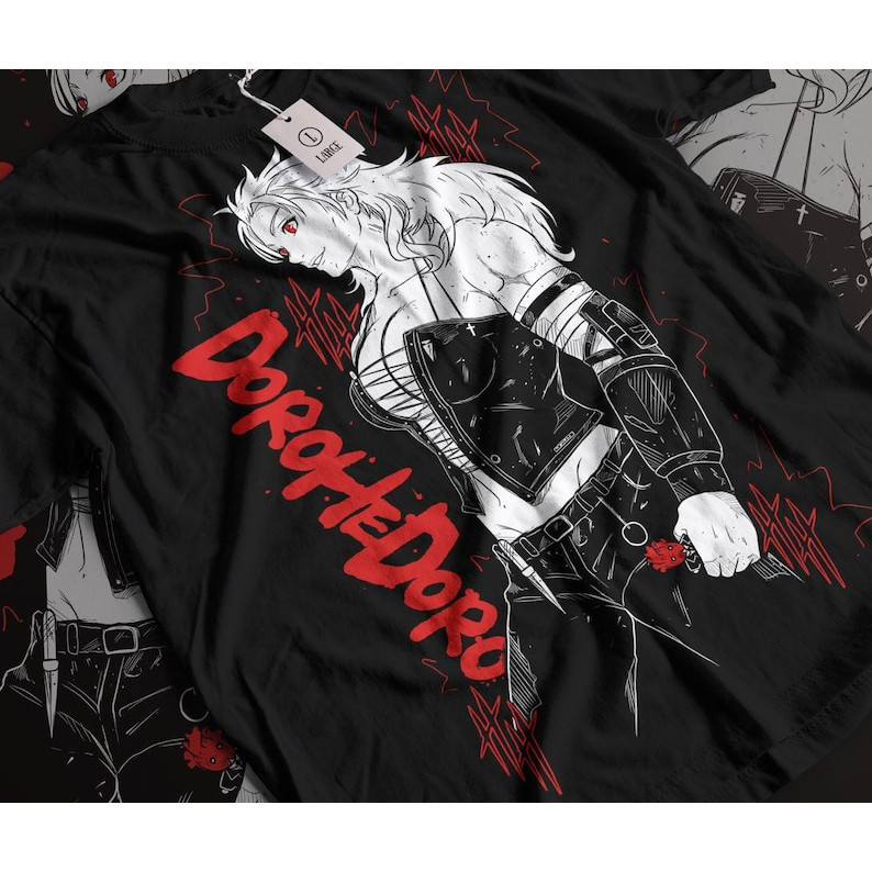 [Camiseta Premium em Algodão Puro]AYA Camiseta Masculina Feminina Estampa Dorohedoro Anime Personagem T-shirt Unissex St