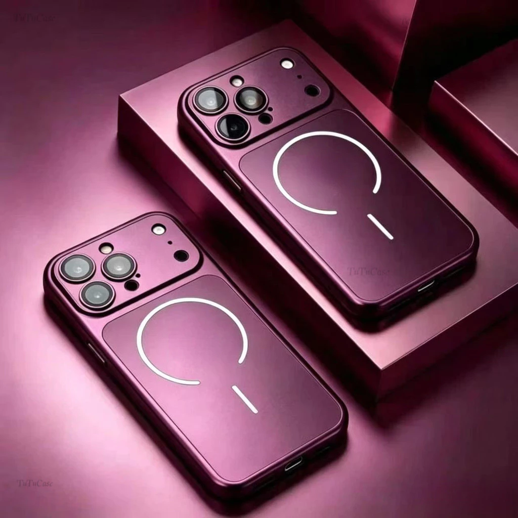 Nova capa de telefone de vidro fosco iPhone 18 17 16 15 14 13 12 11 Pro Max resistente a choques resistente a arranhões