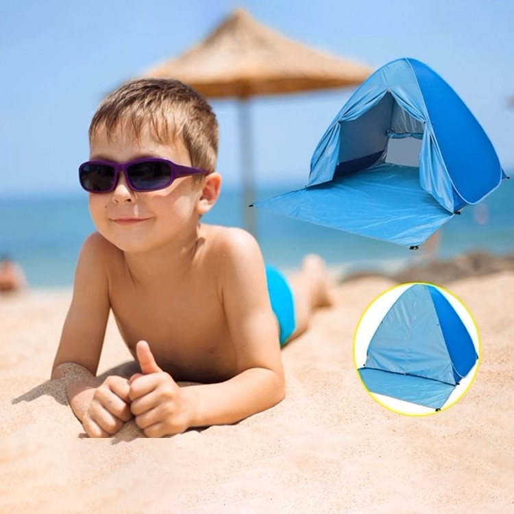 Barraca Tenda Proteção Solar Praia Acampamento Uv Portátil Tem cortina de porta e bolsa portátil