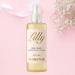 Body Splash Bubbaloo Lily com gliter 200Ml