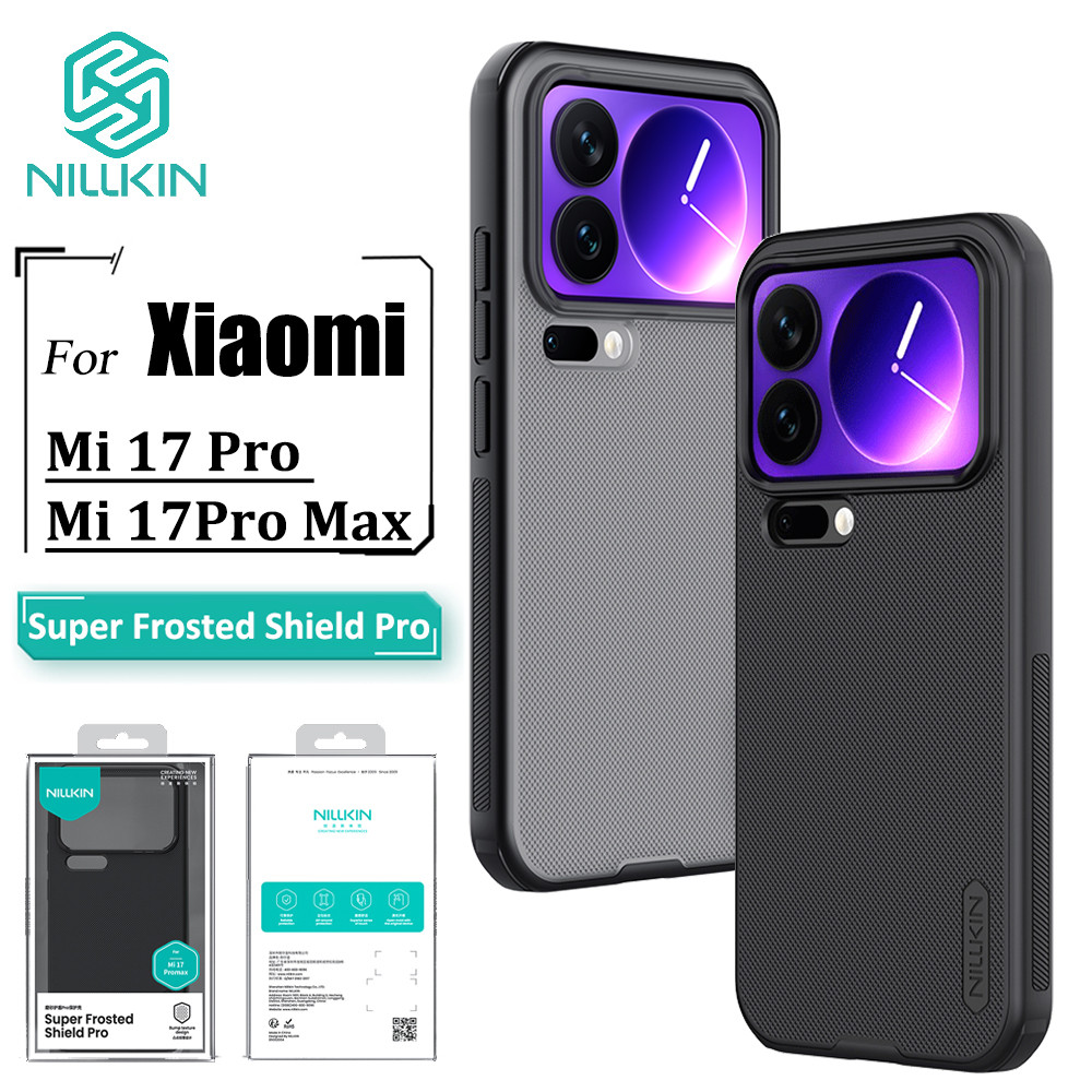 Nillkin Escudo Pro Caso De Telefone Para Xiaomi 17 Max 17 17 Ultra Fino Anti Impressão Digital À Prova De Choque Volta