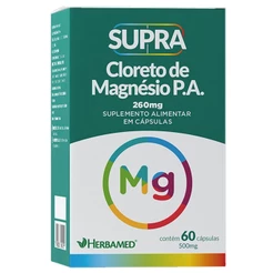 Supra Cloreto de Magnésio P.A. - 500mg 60 Cápsulas - Herbamed