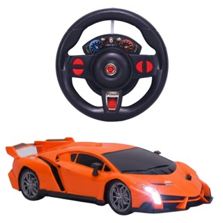 Carro de Controle Remoto Super Car Laranja Com Luz Volante Esportivo Escala 1:16 - Castela em Oferta na Shopee