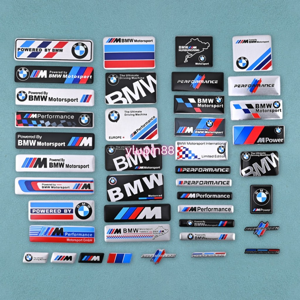 Emblema Do Desempenho De BMW M De Alumínio 3D , Adesivo Logotipo Metal Para O Porta-Malas Capô , Acessório De Estilo Car