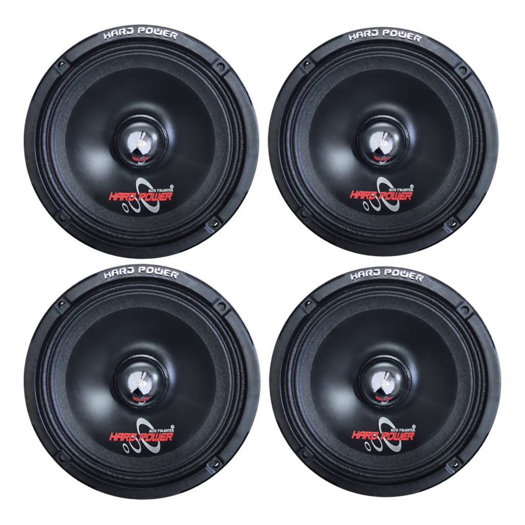 2 PARES ALTO FALANTE HARD POWER WOOFER HP 200MB 6 POLEGADAS 200W RMS 4 OHMS em Oferta na Shopee