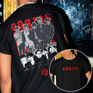 Camisa Cortis kpop 100 algodão fio 30 1 estampa vintage retrô estilo coreano streetwear moda alternativa moderna em Oferta na Shopee