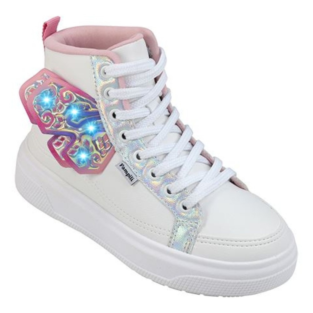 Tênis de Led Infantil Pampili XP 24 736.071 Cano Médio