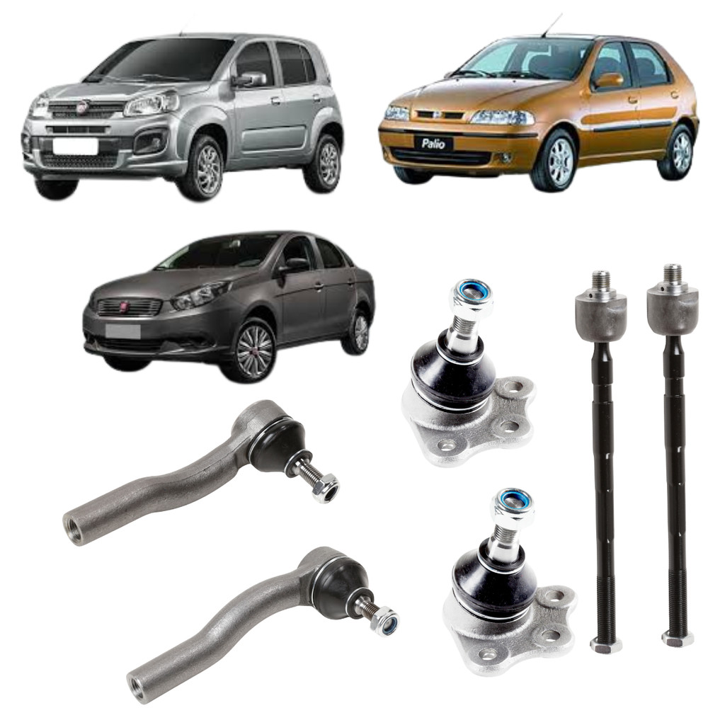 Kit Pivô Ponteira Barra Axial Dianteiro Palio Strada Siena Hidráulico Palio Weekend em Oferta na Shopee