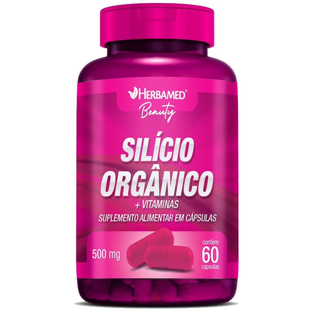 Silício Orgânico + Vitaminas - 60 Cápsulas - Herbamed