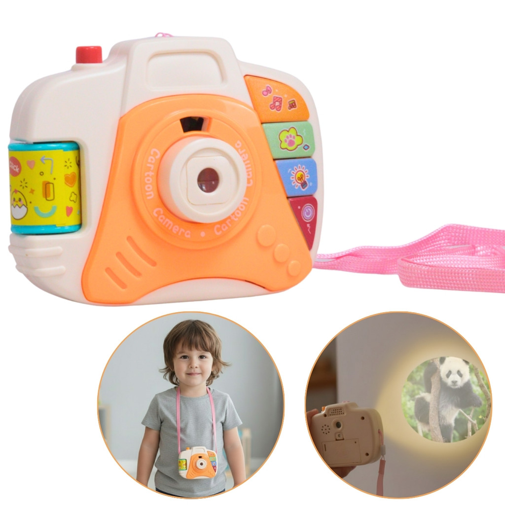 Câmera de Projeção Animais Infantil Educativa Som Luz - Castela em Oferta na Shopee