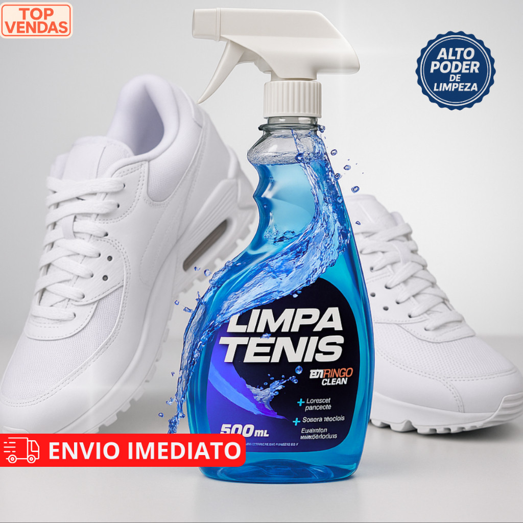 Limpa Tênis Spray Premium Provita Limpeza Profunda 500ml Removedor Versátil De Manchas E Solução De Clareamento
