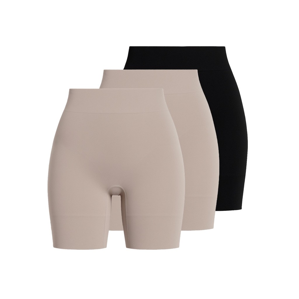 Imagem Kit com 3 Bermudas Feminina Modeladora Liz 74394 Colorido