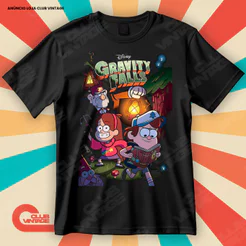 Camiseta Gravity Falls Um Verão de Mistérios Desenho Blusa Camisa Filmes e Séries 100% Algodão