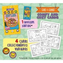 Livro Bíblico - Comfy and Cozy 4 Cards para colorir e colecionar