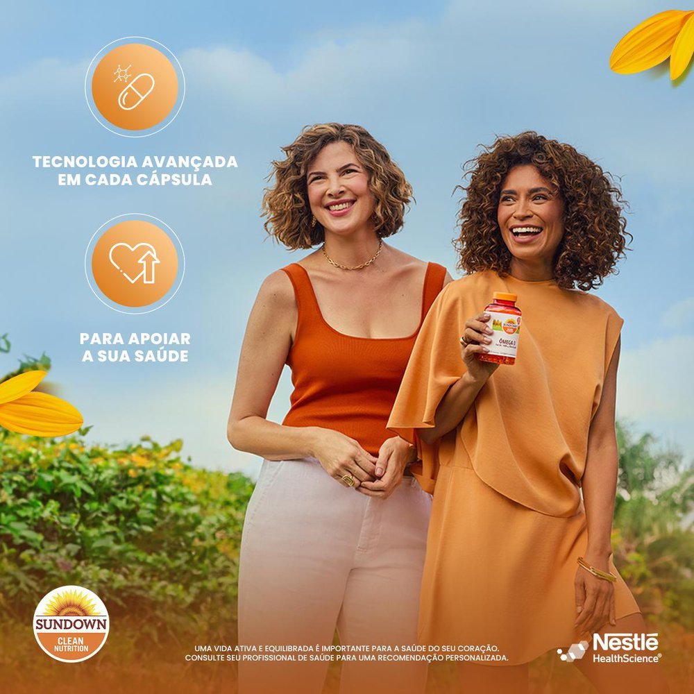 Detalhes do Sundown Ômega 3 1.000mg Suplemento Alimentar 180 Cápsulas
