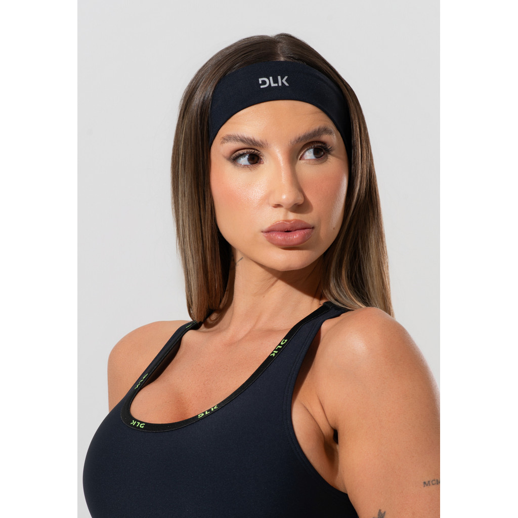 FAIXA DE CABELO ESPORTIVA FEMININA DLK em Oferta na Shopee
