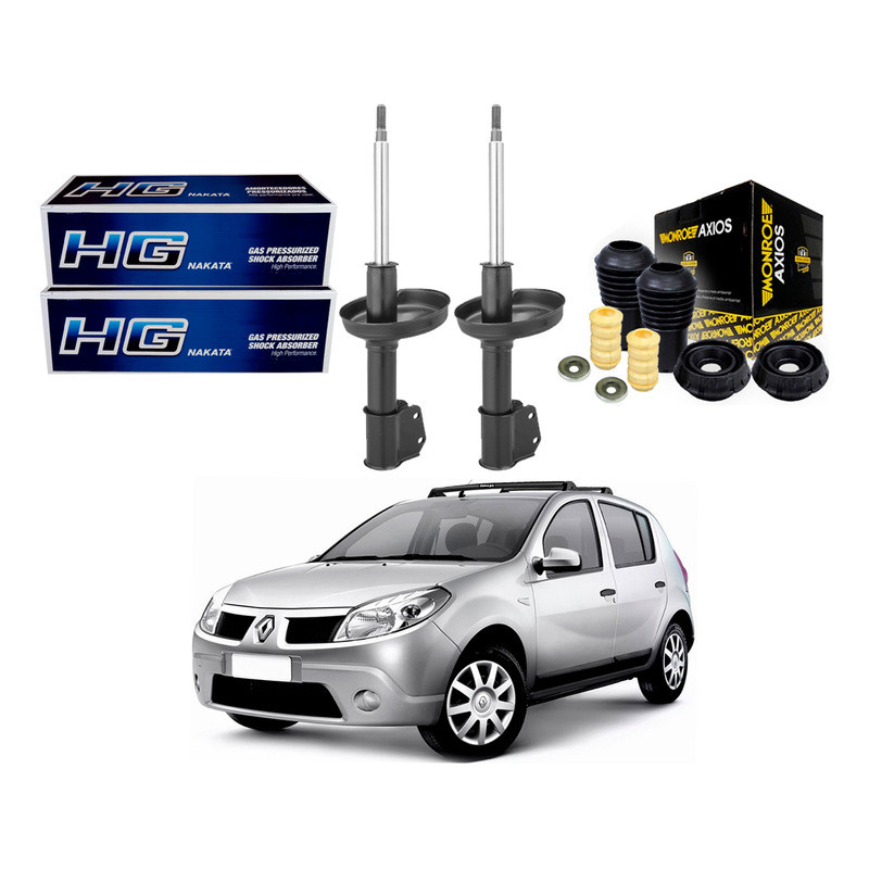 Kit Amortecedor Dianteiro Sandero 1.0 1.6 2007 A 2013