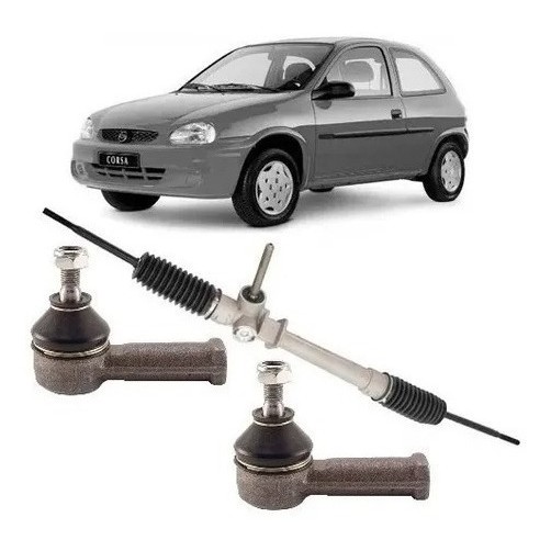 KIT Caixa Direção Mecânica Chevrolet Corsa Wind - Com Terminal de Direção 1995 a 1998