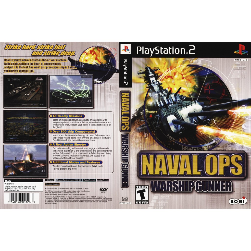 Naval Ops- Warship Gunner - PS2