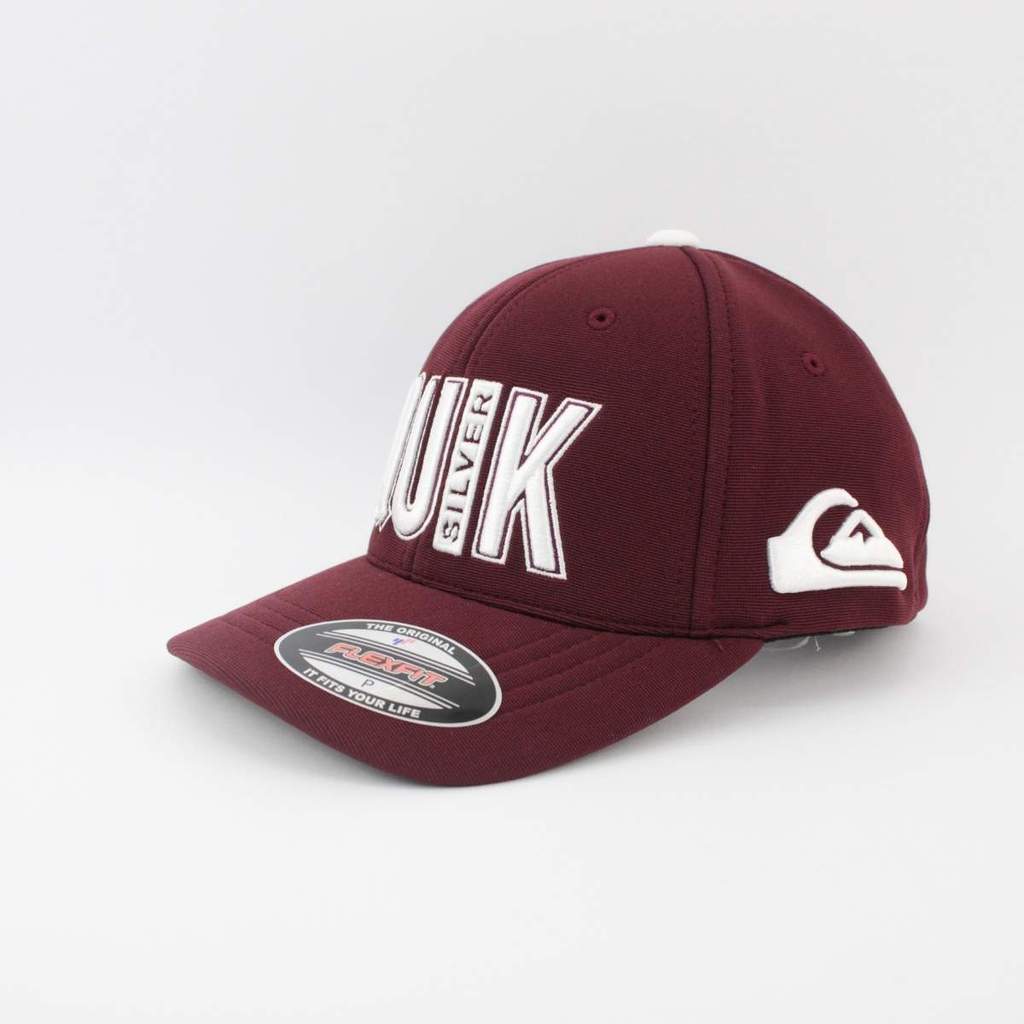 Boné Quiksilver Flexfit Emb Quik Outdoor Red Berry Juvenil P