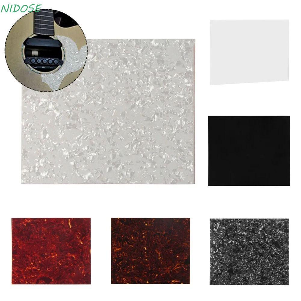 NIDOSE Guitarra Pickguard Folha Em Branco , Adesivo De Decoração De Autoadesivo DIY , Película Protetora Fina Colorida