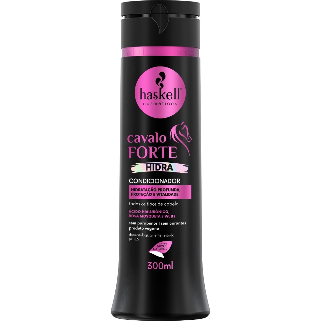Condicionador Cavalo Forte Hidra 300ml Haskell em Oferta na Shopee