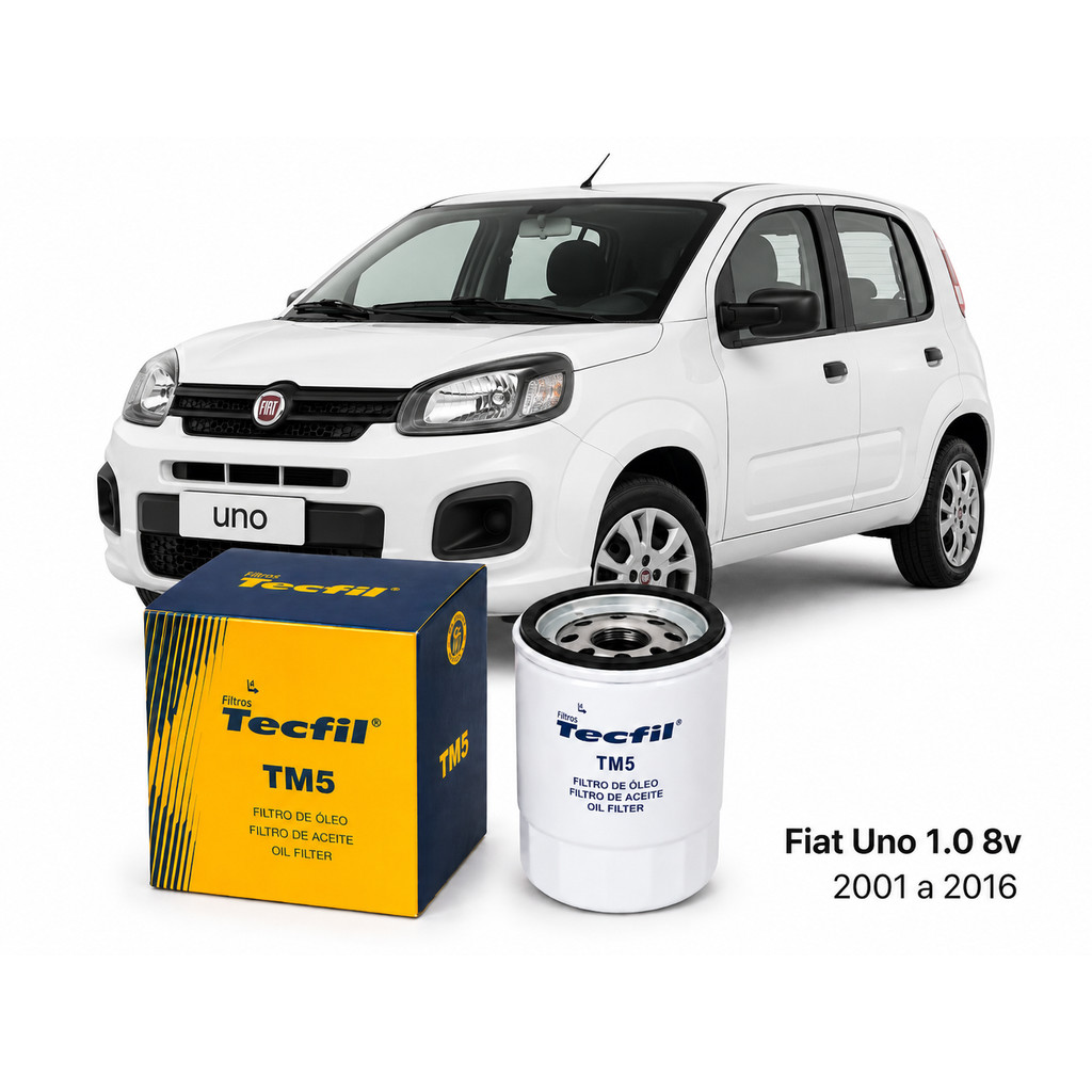 Filtro Óleo Lubrificante Fiat Uno 1.0 8V 2011a 2016 TECFIL TM5