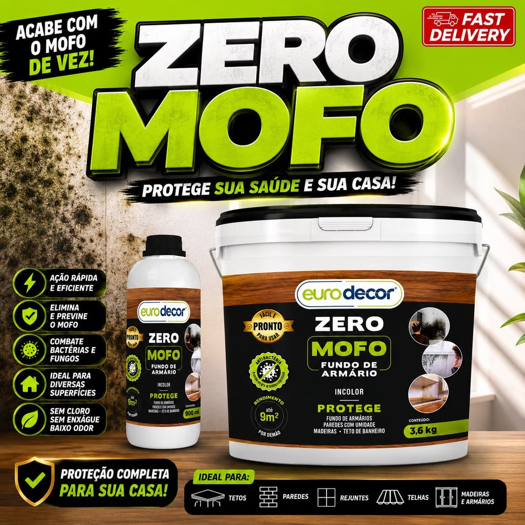 Verniz incolor Anti Mofo 900ml Ou 3.6KG P/ Madeiras Concreto Pedras Internas e Externas