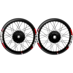 Roda Par Fan 125 2009 À 2018 Alumínio Preto Fosco Viper Aero Tambor Cubo Preto