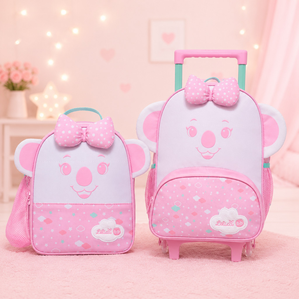 Mochila Rodas Lancheira Térmica Lilica Ripilica Happy Sky