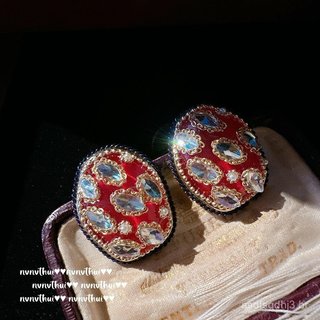 Brincos de pedras preciosas Sotheby's Berry, vintage, banhados a ouro 18K, em formato de fruta, com zircônia.