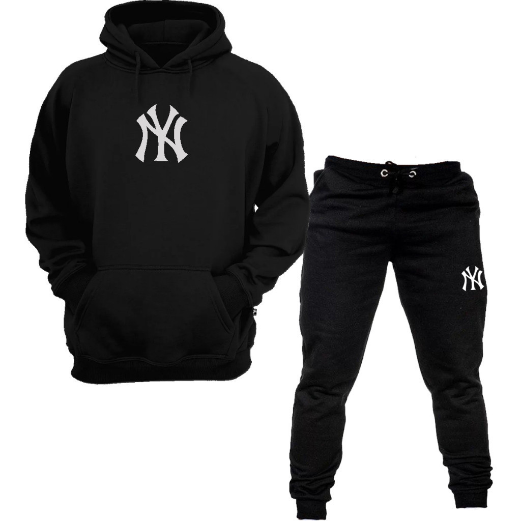 Conjunto Moletom New York casaco NY Blusa De Frio premium moleton canguru - Sandra