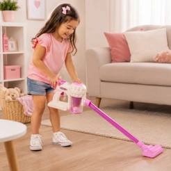 Brinquedo Aspirador de Pó Infantil Faz de Conta Divertido Educativo - Castela