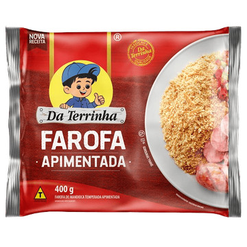 Da Terrinha Farofa Pronta Apimentada 400g