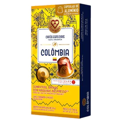 3 Corações Café em Cápsula Torrado e Moído Colômbia 10 unidades 50g