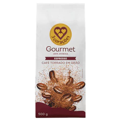 3 Corações Café Torrado em Grãos Espresso 100% Arábica Gourmet 500g