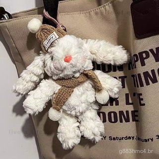Novo Chaveiro de Pelúcia Coelho Orelhudo Estilo Wasteland, Boneca Fofa, Pingente de Bolsa, Presente para Mulheres ZIOJ