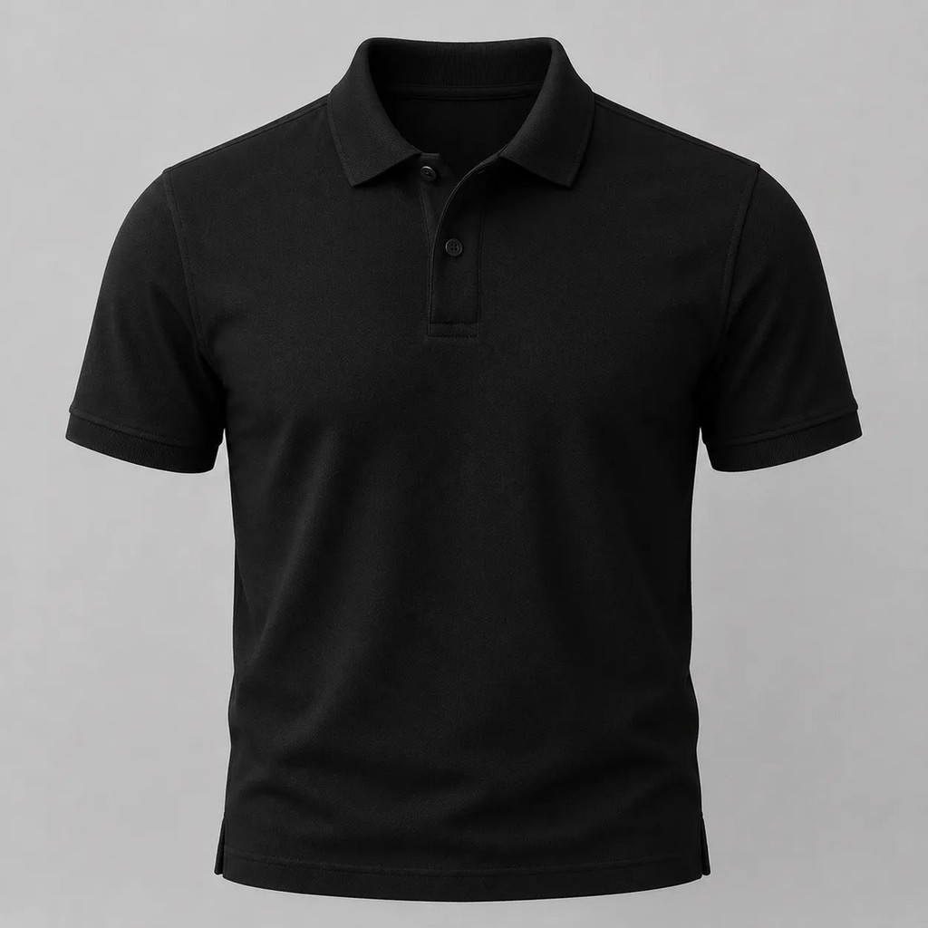 Camisa Polo Piquet Branco Preto Não Encolhe Versátil Premium Gola Estruturada Masculino Feminino