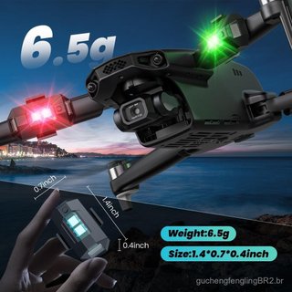 Holyton Conjunto de 2 Peças de Luz Estroboscópica para Drone, Anticolisão, Lâmpada LED Recarregável para Voo Noturno de 