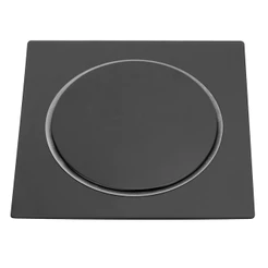 Ralo Click Para Banheiro Quadrado Preto Black 10x10 Veda Cheiro Esgoto Odor