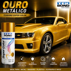 Tinta Spray Aerossol TekBond Ouro Metálico 350ml 250g