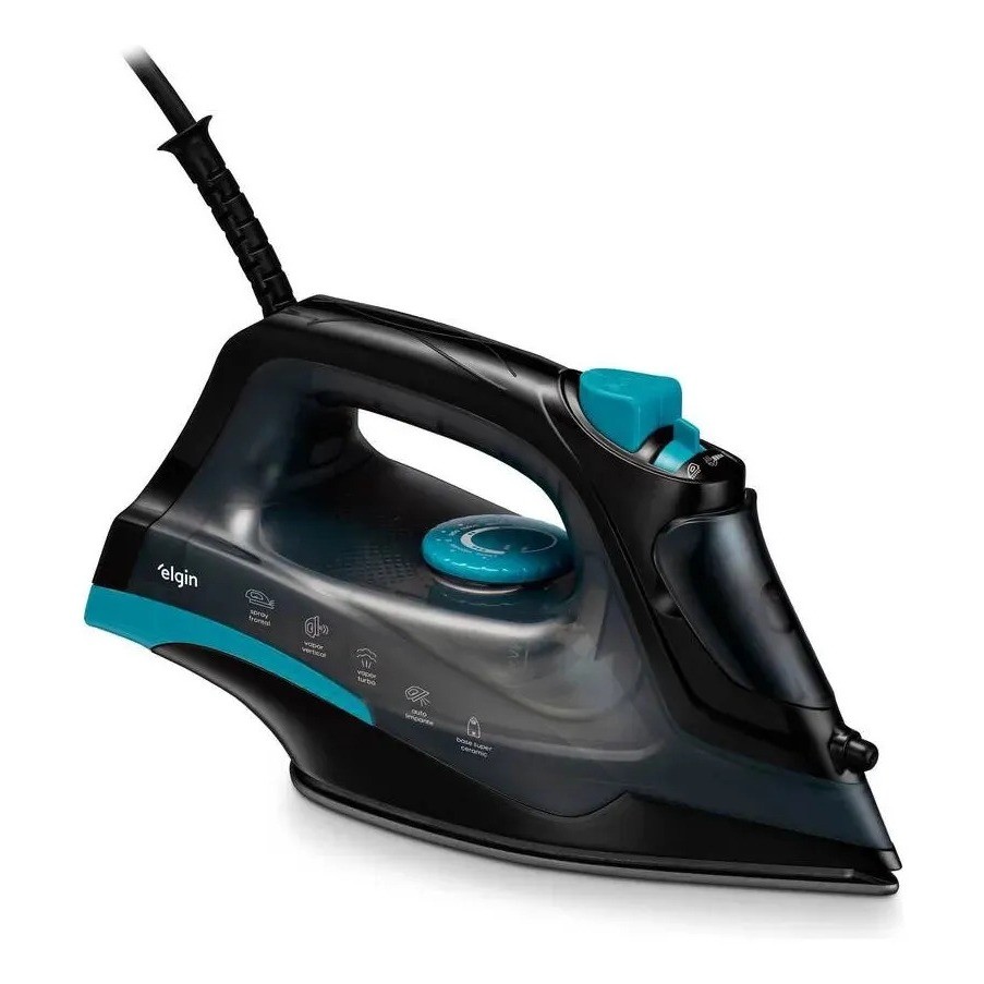 Ferro A Vapor Power Pass 270ml Antiaderente Elgin Preto 127V