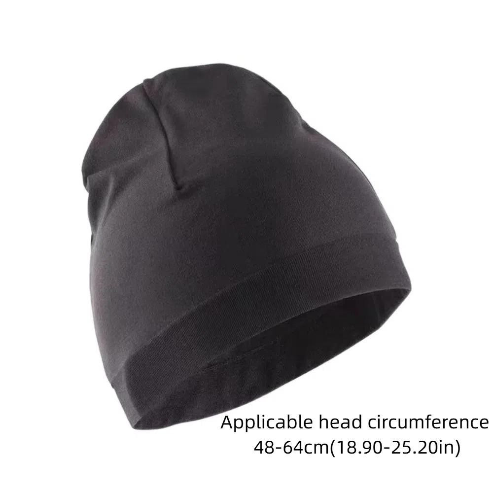 Gorro esportivo para corrida no inverno, quente e à prova de vento, gorro de malha macio e respirável.