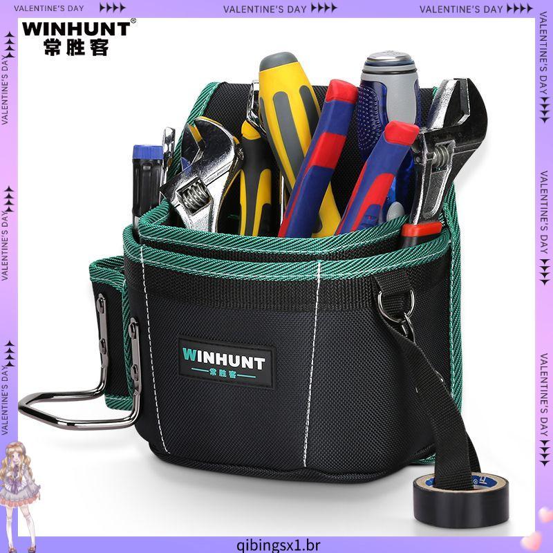 Changshengke Bolsa de ferramentas para eletricista Bolsa de cintura Bolsa de armazenamento Bolsa de ferramentas de Hardw