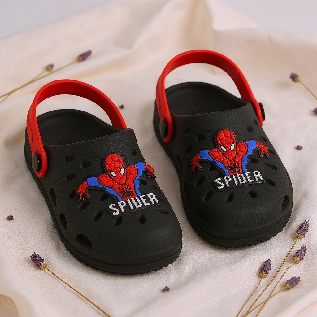Babuche Infantil Homem Aranha Preto Antiderrapante Macia 27 ao 34 — Achadinhos de Encanto