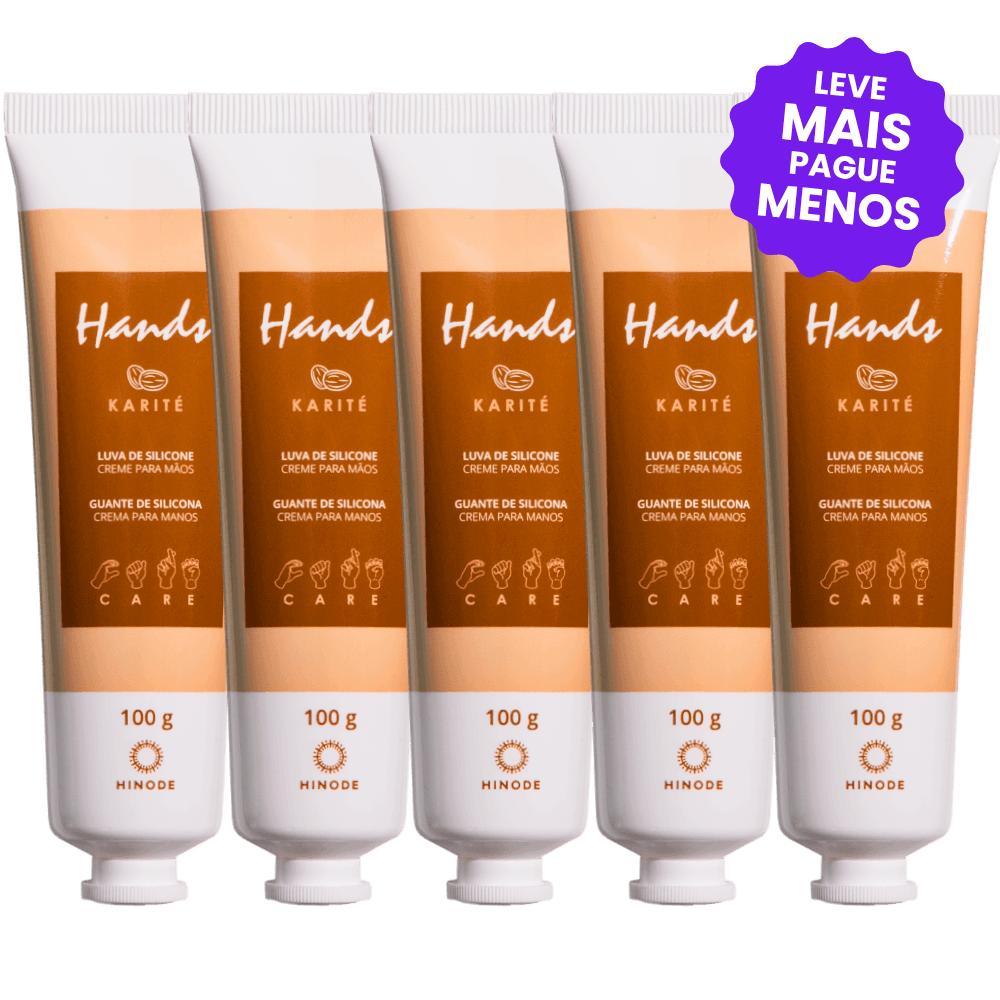 Kit 5 Luvas De Silicone Hands Karité