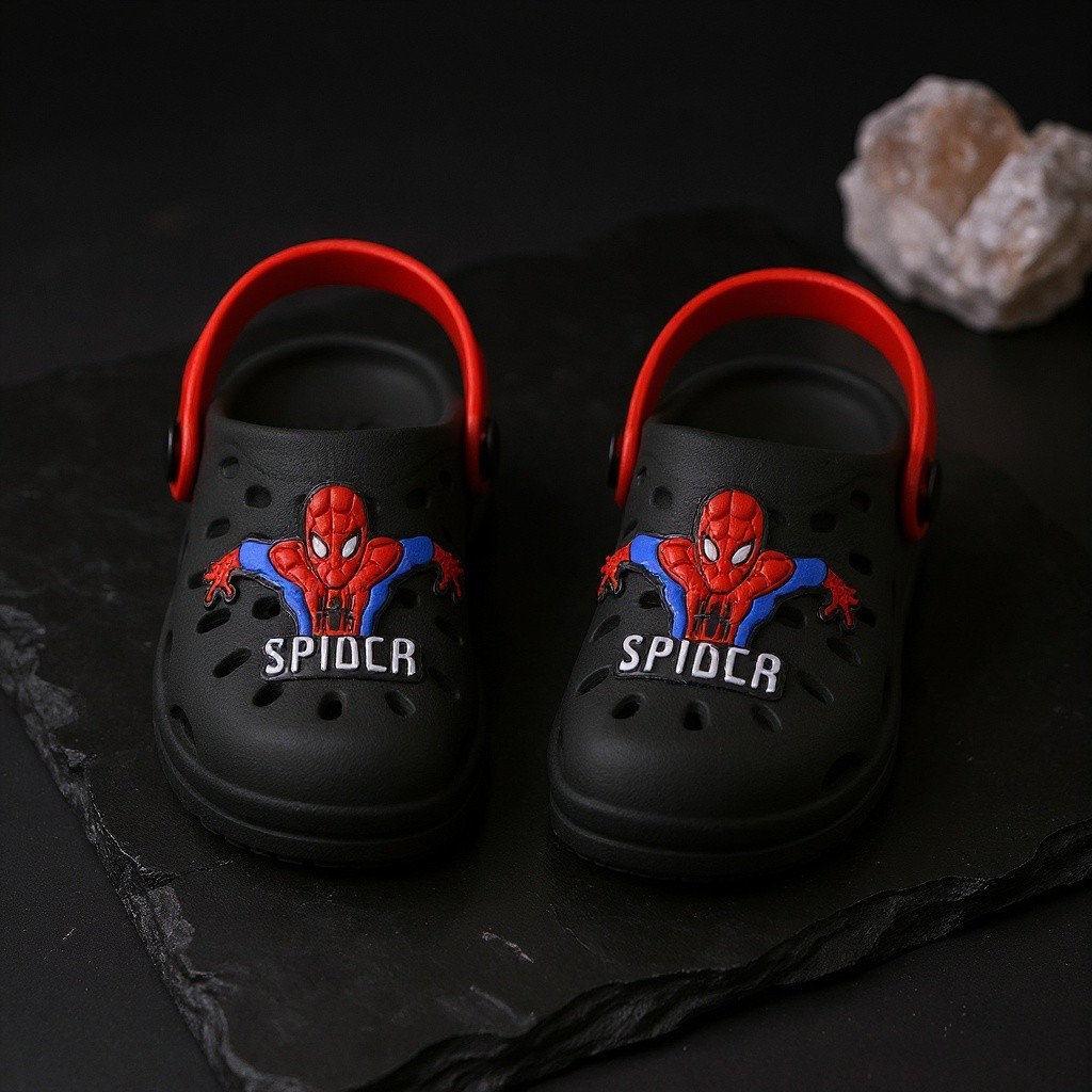 Babuche Infantil Homem Aranha Preto Antiderrapante Macia 27 ao 34 — Achadinhos da Gabriela
