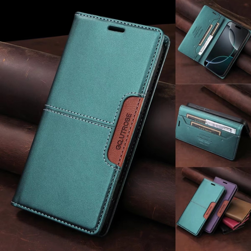 Capa De Couro Flip Para Samsung Galaxy A07 A17 A27 A37 A57 A06 A16 A26 A36 A56 A05 A15 A35 A55 Tipo Carteira Telefone