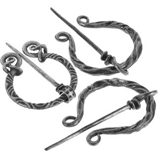 Conjunto de 3 Broches Vintage Nórdicos, Alfinete de Manto Medieval, Fecho para Lenço e Xale, Joias para Mulheres, Acessó