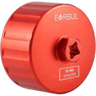 EVRBUL CNC 90mm 15 Flutes Chave de Remoção de Tampa de Filtro de Óleo Compatível com Motores Jaguar Land Rover 3.0L e 5.
